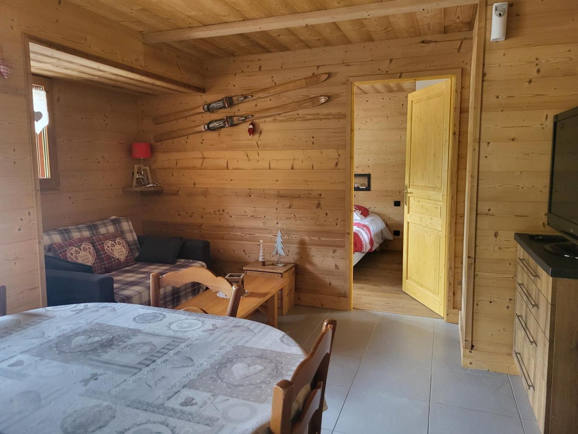 Appartement Cosy Face Aux Aravis Льо Гран-Борнан Екстериор снимка